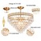 K9 Clear Crystal Chandelier, Vintage Gold 8-Light Pendant Ceiling Light – Art Deco Style